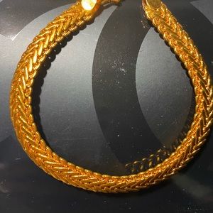 Yellow Gold Toned Bracelet #7